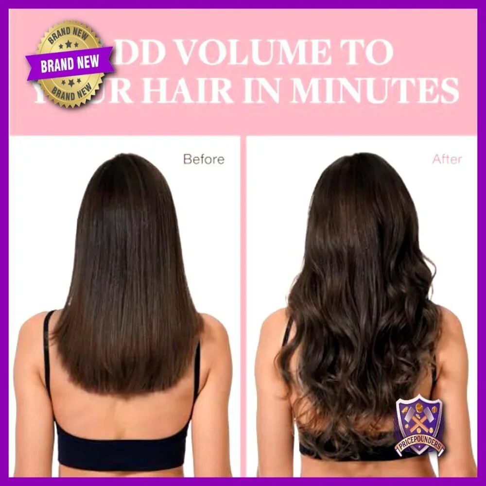 18 Inch Clip-In Human Hair Extensions 120g 7 Pieces Smooth Heat Stylable